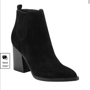 Marc Fisher Black Suede Booties